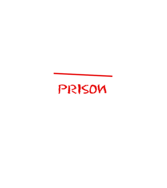 Back to prison - școală model negru pe tricou