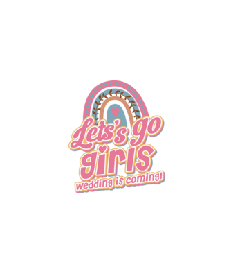 Lets go girls model alb pe tricou
