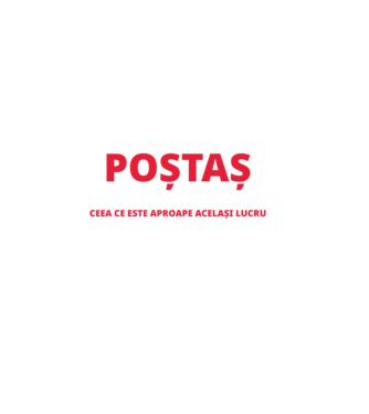 Supererou poştaş model negru pe tricou