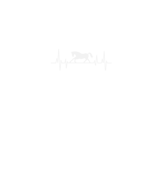 horse heartbeat model negru pe tricou
