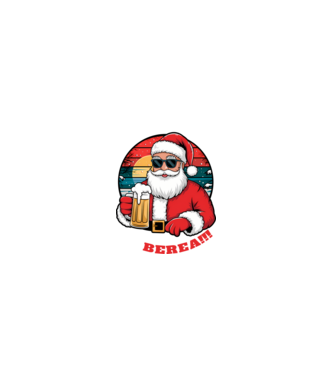Ho ho ține mi berea! Negru model negru pe tricou