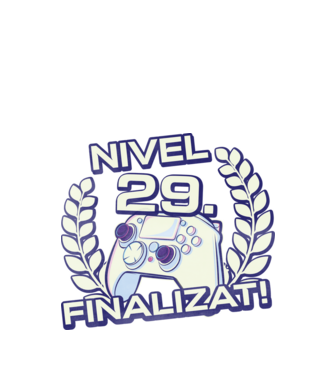 Nivel 29 finalizat! model negru pe tricou