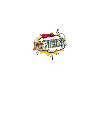 Comic Mother model alb pe tricou