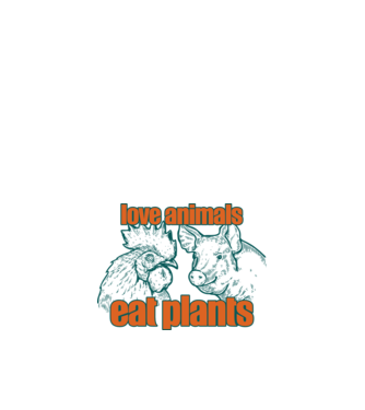 love animals model alb pe tricou