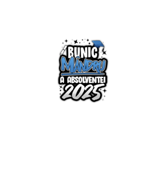Bunic MÂNDRU a absolventei model alb pe tricou