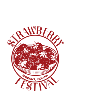 strawberry festival stranger things model alb pe tricou