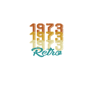 Retro 1973 model negru pe tricou