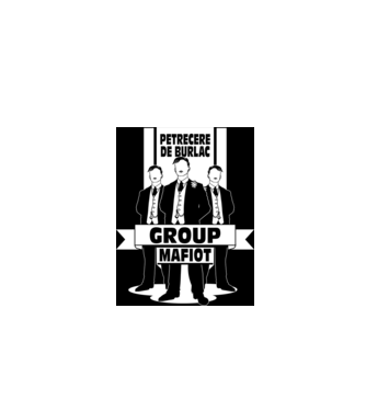 Group Mafiot model negru pe tricou