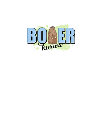 Bober Kurwa model alb pe tricou
