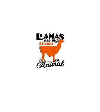 Llamas are my spirit animal model alb pe tricou