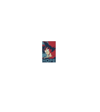 goku hope dragonball model negru pe tricou