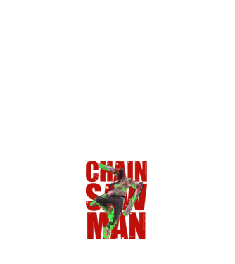 Denji chainsaw man concept model alb pe tricou