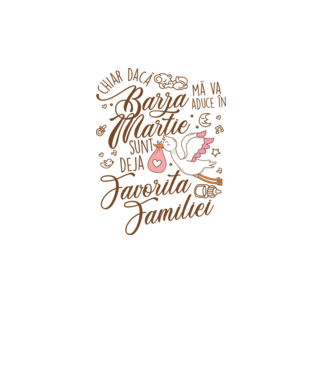 Favorita familiei MARTIE model alb pe tricou