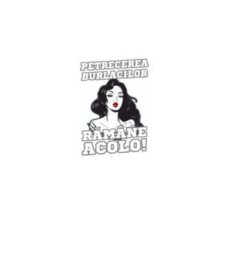 Ceea ce se întâmplă la petrecerea burlacilor rămâne acolo model negru pe tricou