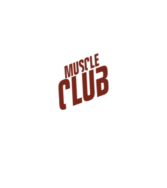 Muscle Club model negru pe tricou