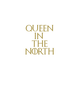 Queen in the North model negru pe tricou