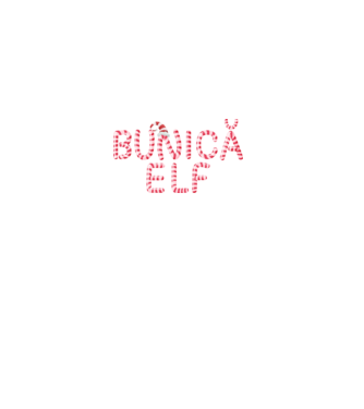 bunică elf model negru pe tricou
