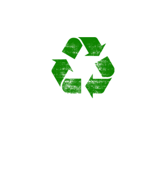 RECYCLE model negru pe tricou