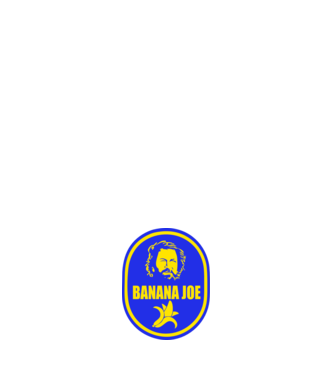 Banana Joe model alb pe tricou