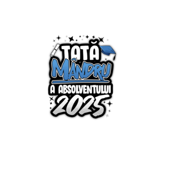 Tată MÂNDRU a absolventului model alb pe tricou