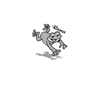 Frog model alb pe tricou