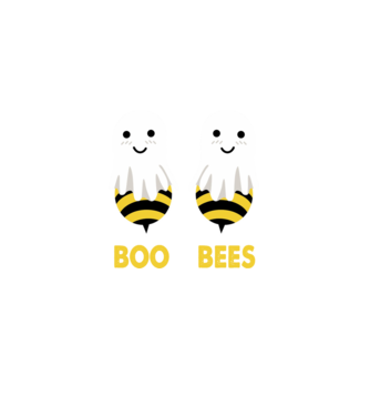 Boo bees model negru pe tricou