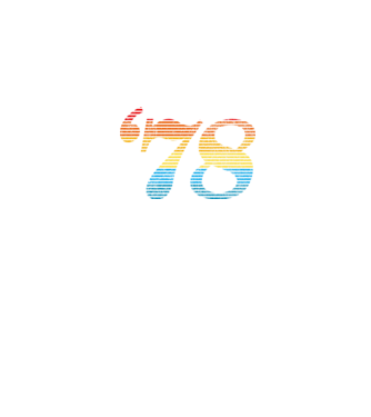 Retro Birthday 1978 model albastru închis pe tricou