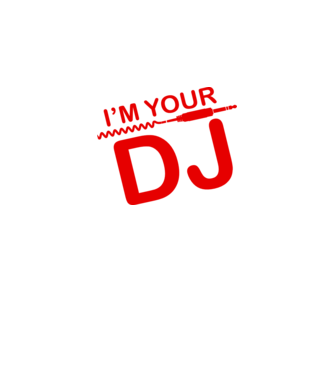 Im your DJ model negru pe tricou