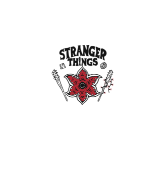 stranger things demogorgon head2 model alb pe tricou