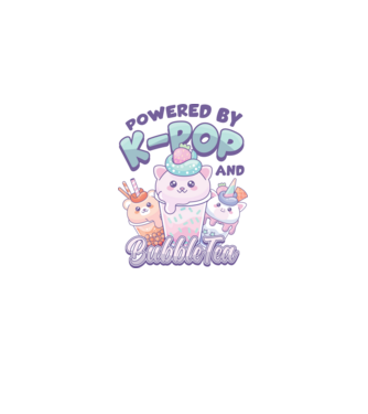 K-POP BUBBLE TEA model roz deschis pe tricou