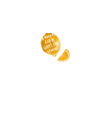 When life gives you lemons... model gri închis pe tricou