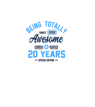 20 years of being totally awesome model alb pe tricou