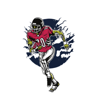 Zombie Player model alb pe tricou
