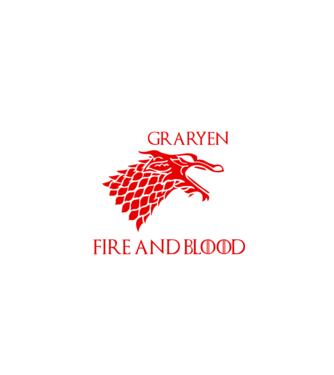 house stargaryen model negru pe tricou