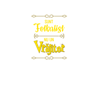 sunt fotbalist, nu un vrăjitor model negru pe tricou