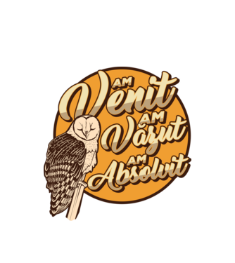 Absolvire model alb pe tricou