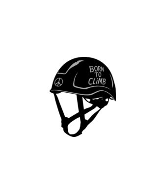 Born to climb model alb pe tricou