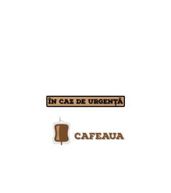 În caz de urgență, grupa mea sanguină este cafeaua model negru pe tricou