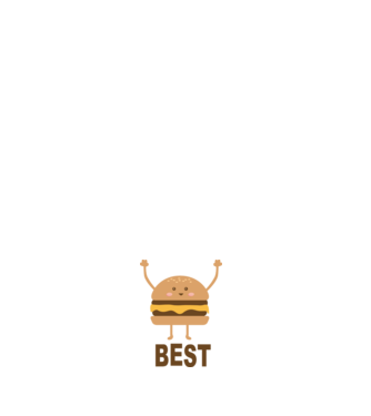 Best hamburger model negru pe tricou