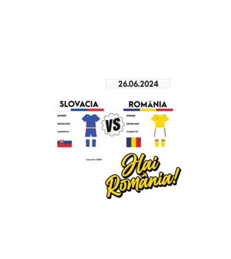 SLO-ROU euro 2024 calendar model alb pe tricou