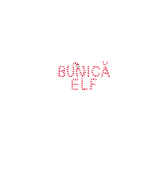 bunică elf model negru pe tricou