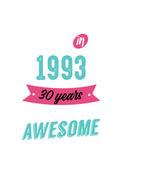MADE IN 1993 model negru pe tricou