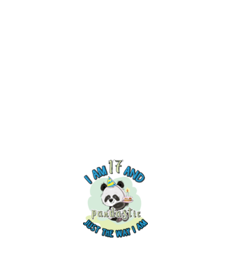 PANDASTIC 17 model negru pe tricou