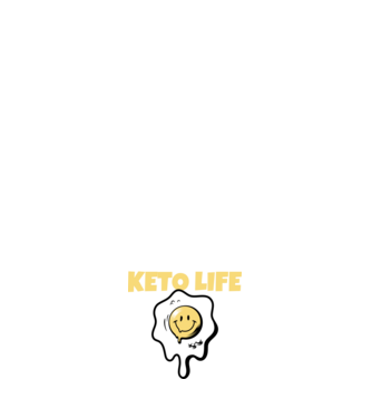 HAPPY KETO LIFE model negru pe tricou