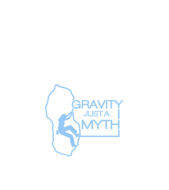 Gravity just a myth model negru pe tricou