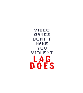 Violent lag model alb pe tricou