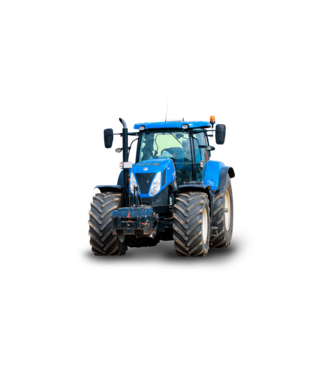 TRACTOR model alb pe tricou