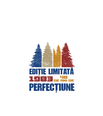Ediție limitată 1983 - 40 de ani de perfecțiune model alb pe tricou