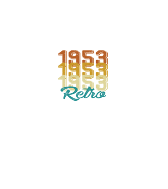 1953 Retro model alb pe tricou