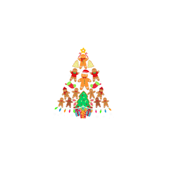 Cookie christmas tree model negru pe tricou